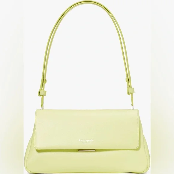 KATE SPADE NEW YORK green yellow grace convertible shoulder bag - Picture 3 of 7